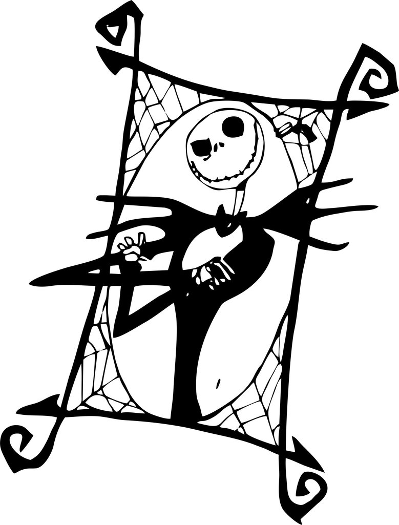 Nightmare Before Christmas Jack Coloring Pages at