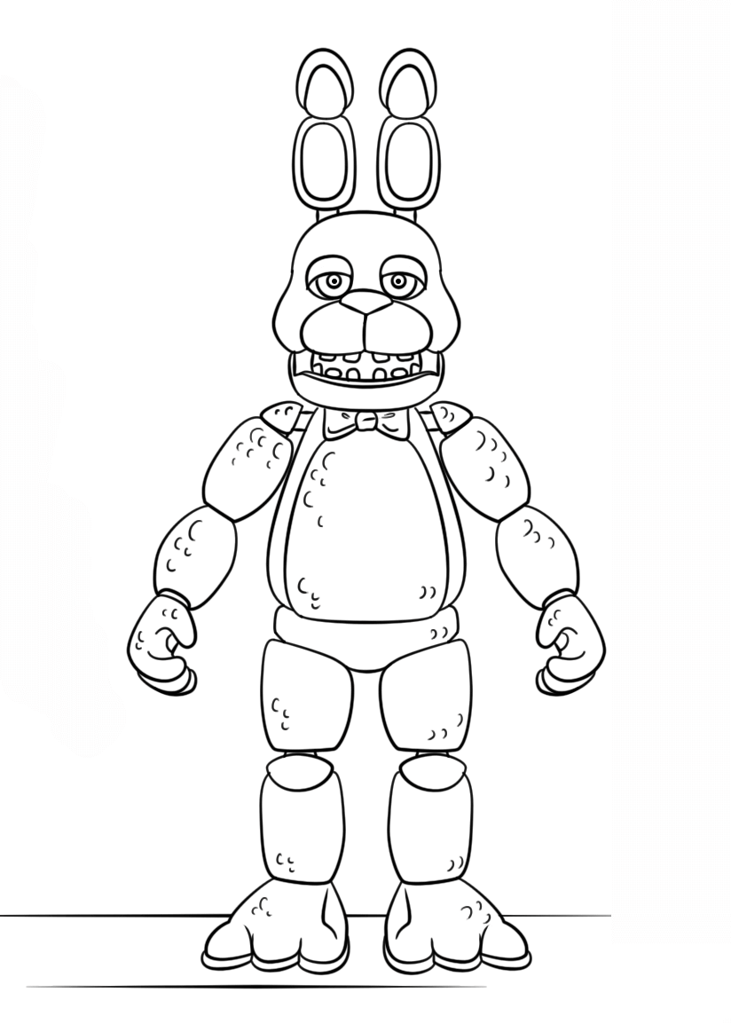 Nightmare Foxy Coloring Pages at GetColorings.com | Free printable