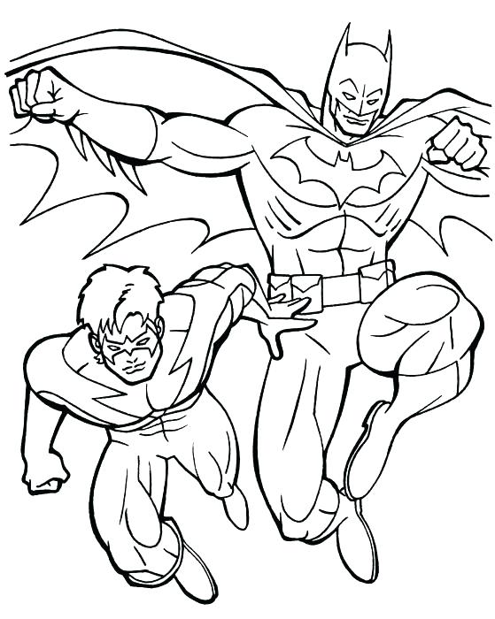 angry nightwing coloring page