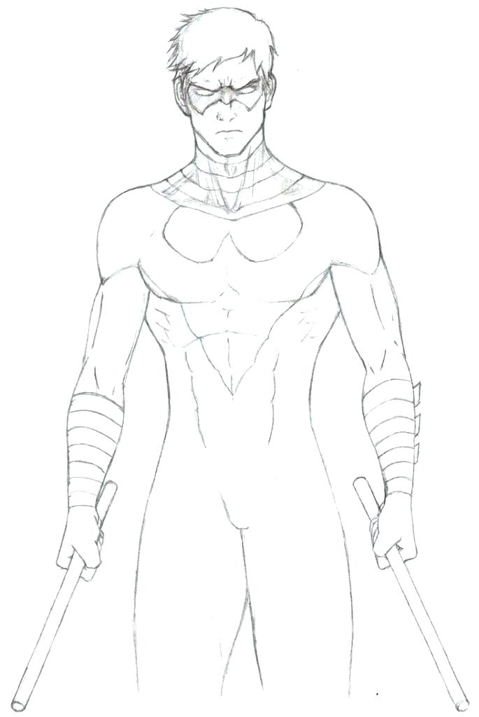 Nightwing Coloring Pages at GetColorings.com | Free printable colorings