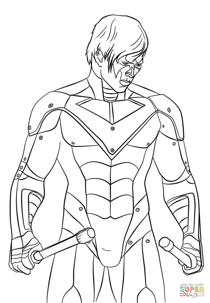 Nightwing Coloring Pages at Free printable colorings