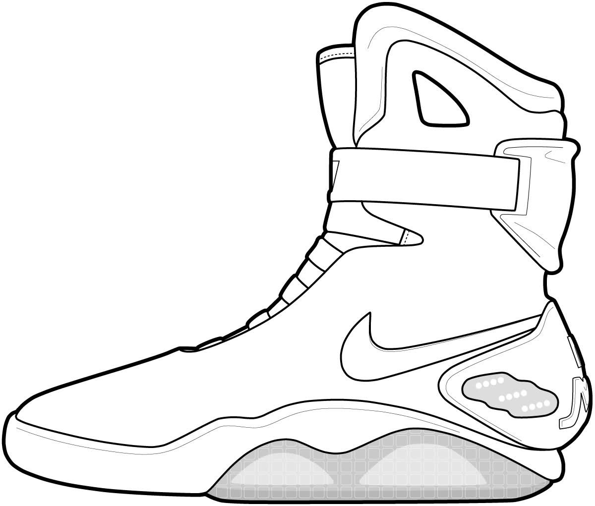 Nike Logo Coloring Pages At Getcolorings Free Printable Colorings