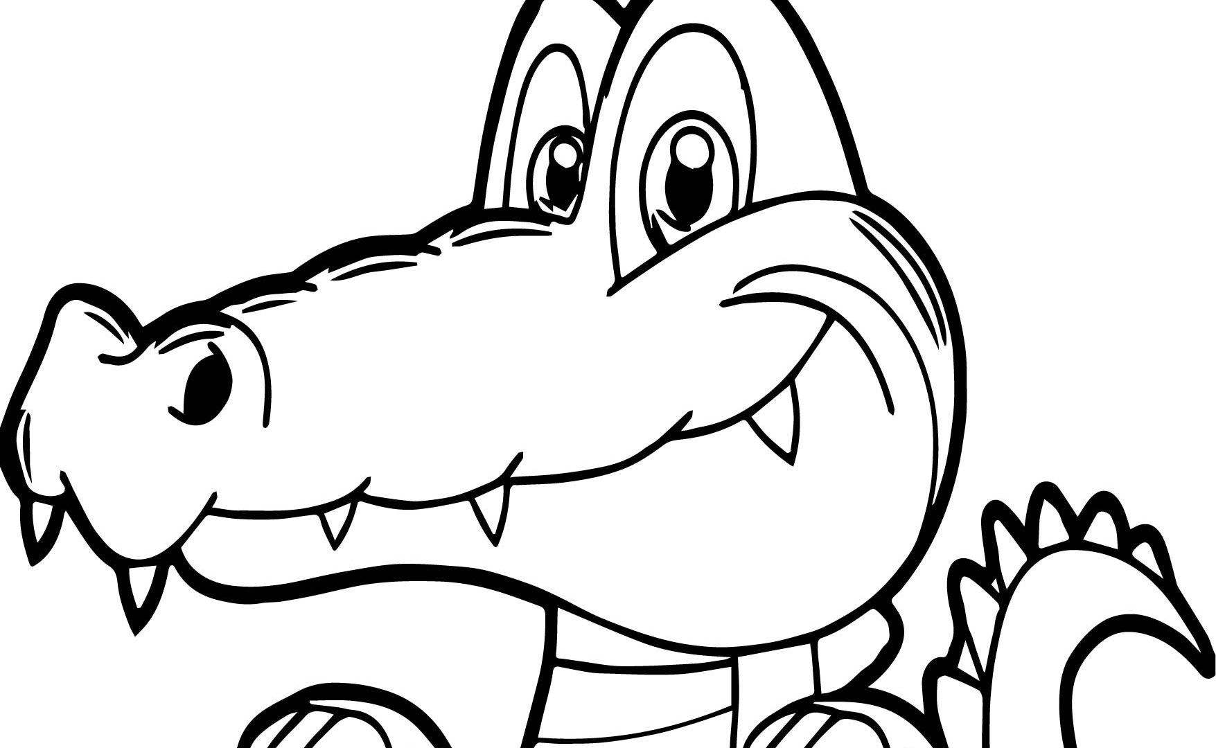 Free Printable Crocodile Coloring Pages Boringpop