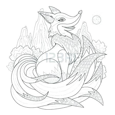 Nine Tails Coloring Pages at GetColorings.com | Free printable