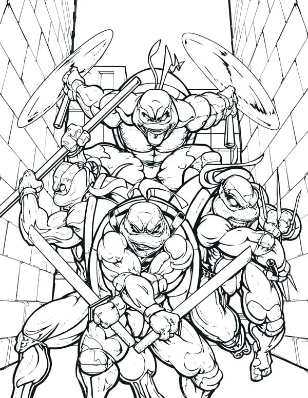 Ninja Turtle Christmas Coloring Pages at GetColorings.com | Free