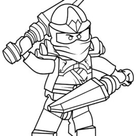 Golden Ninja Lego Ninjago Colouring Pages / Ninjago Kai Coloring Pages