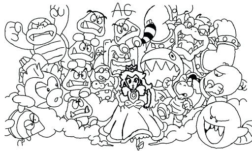 Nintendo Coloring Pages at GetColorings.com | Free printable colorings