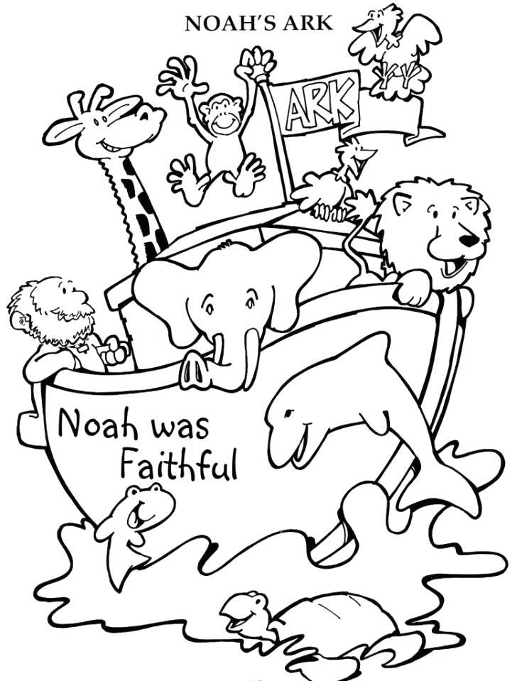 Noahs Ark Free Printable Coloring Pages