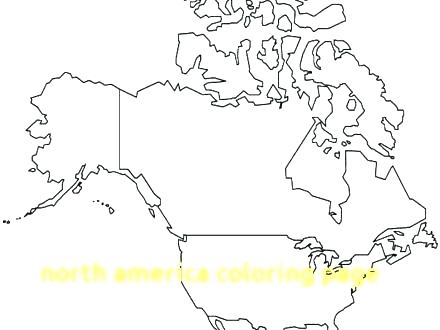 North America Coloring Page at GetColoringscom Free