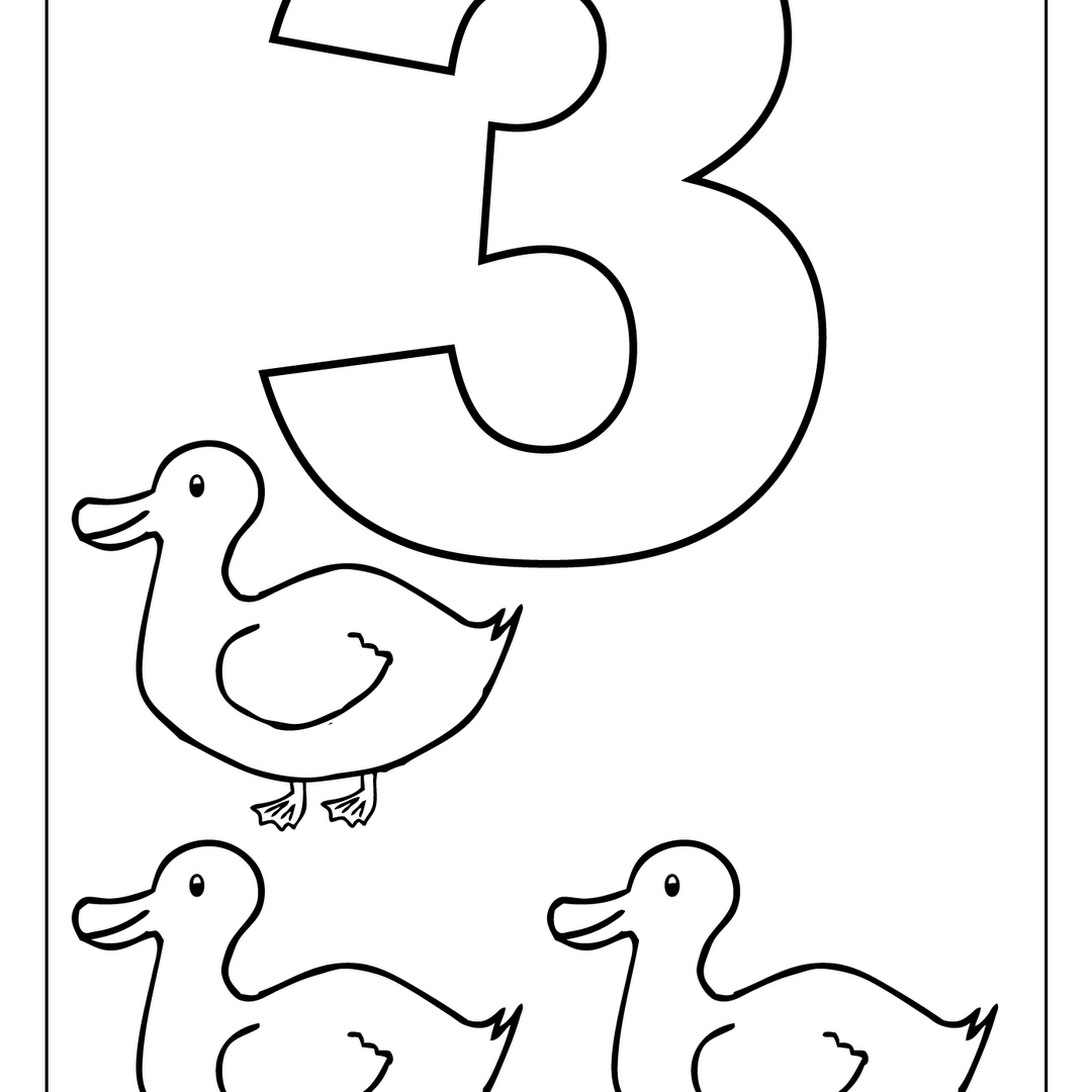 Number 3 Coloring Page at GetColorings.com | Free printable colorings