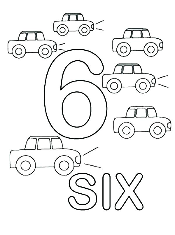 Number 6 Coloring Page At GetColorings Free Printable Colorings Pages To Print And Color