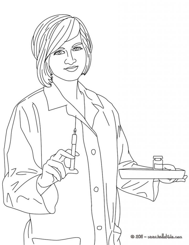 Nurse Coloring Pages For Preschool at GetColorings.com ...