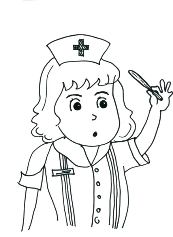 Nurse Coloring Pages For Preschool at GetColoringscom