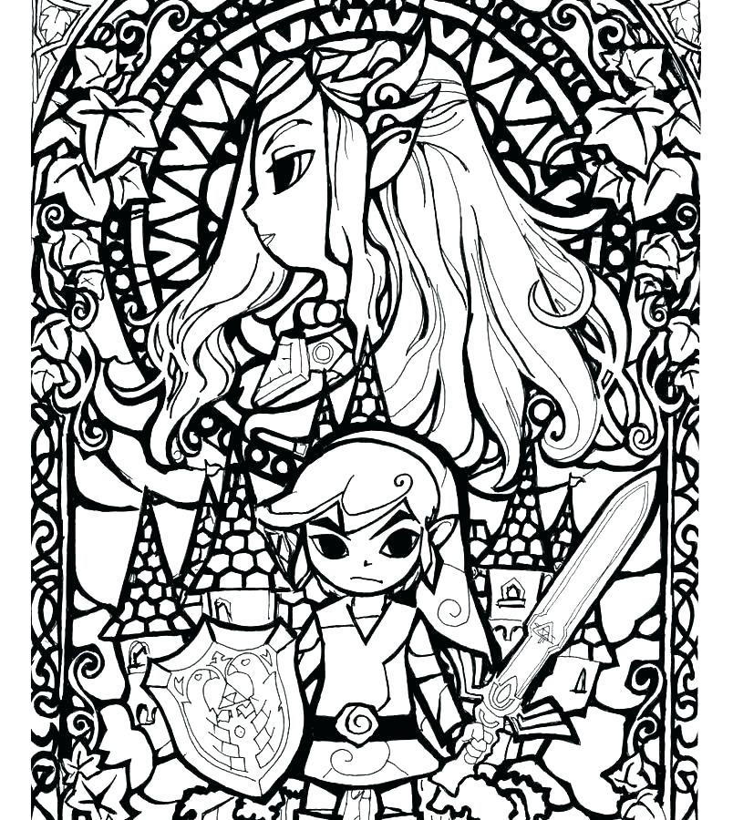 Ocarina Of Time Coloring Pages at GetColorings.com | Free printable