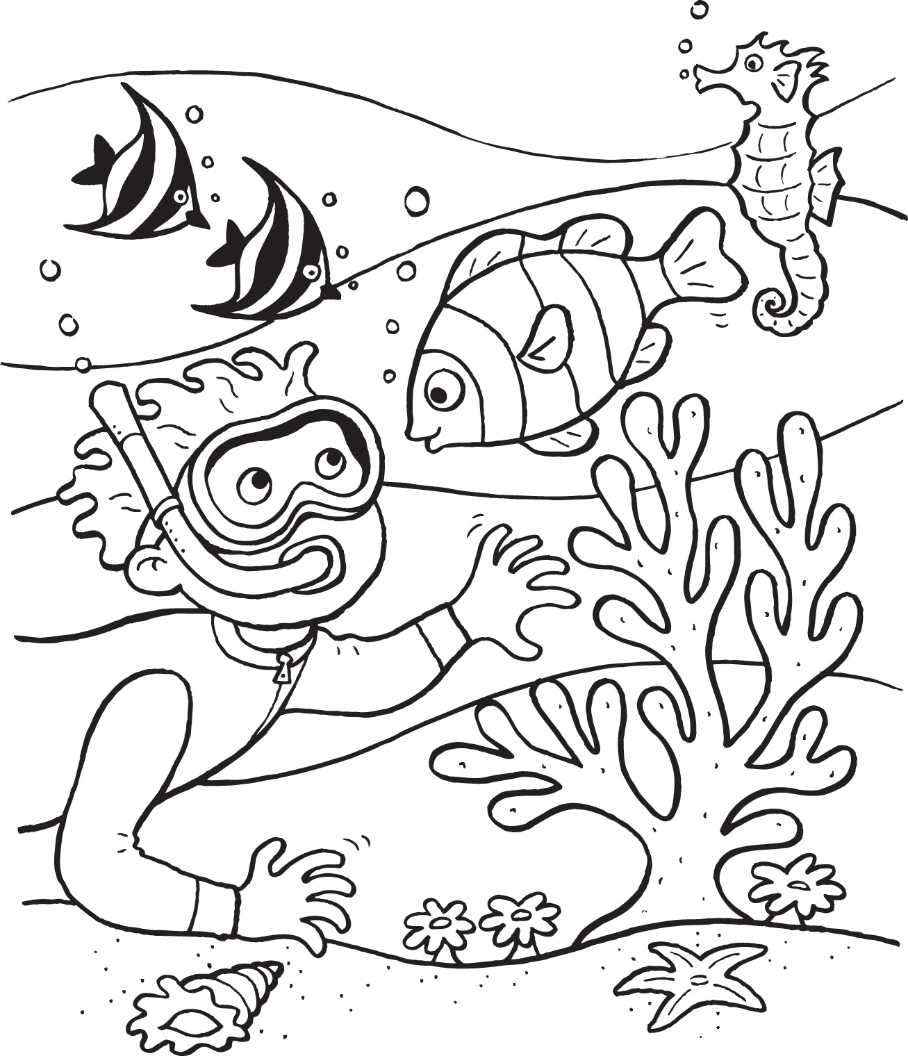 Ocean Life Coloring Pages Printable At GetColorings Free 
