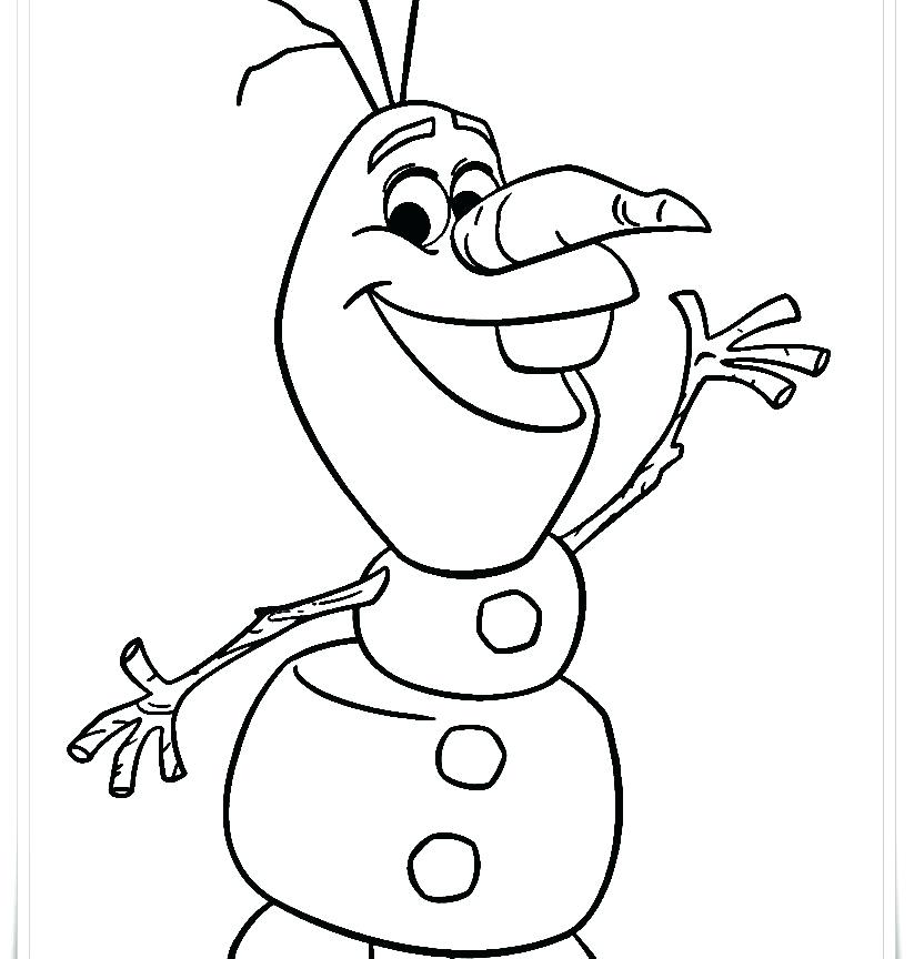 Olaf In Summer Coloring Pages at Free