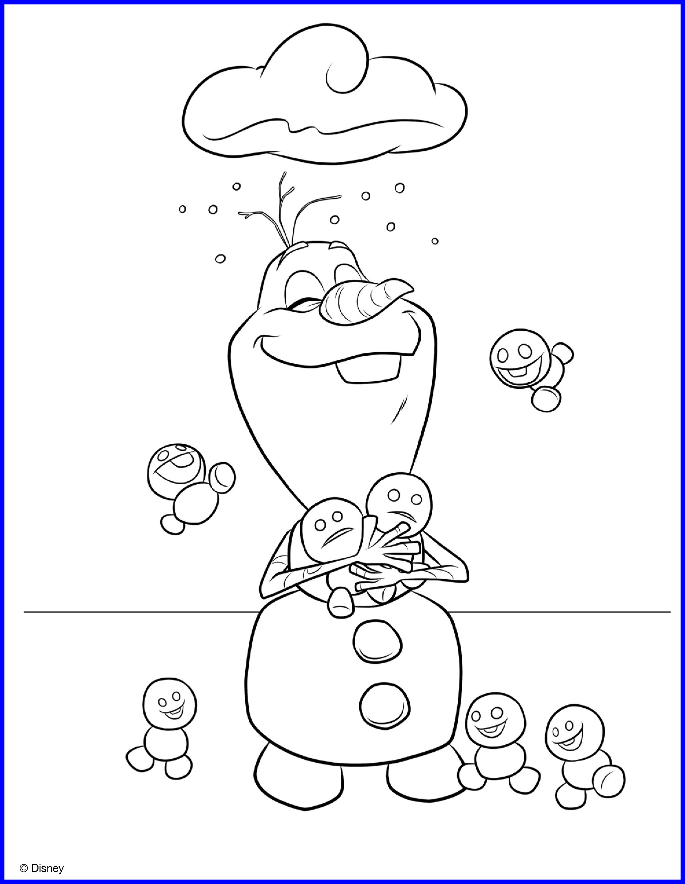 Olaf Printable Coloring Pages at Free printable