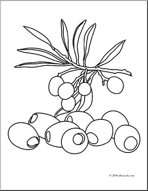 Olive Coloring Page at GetColorings.com | Free printable colorings