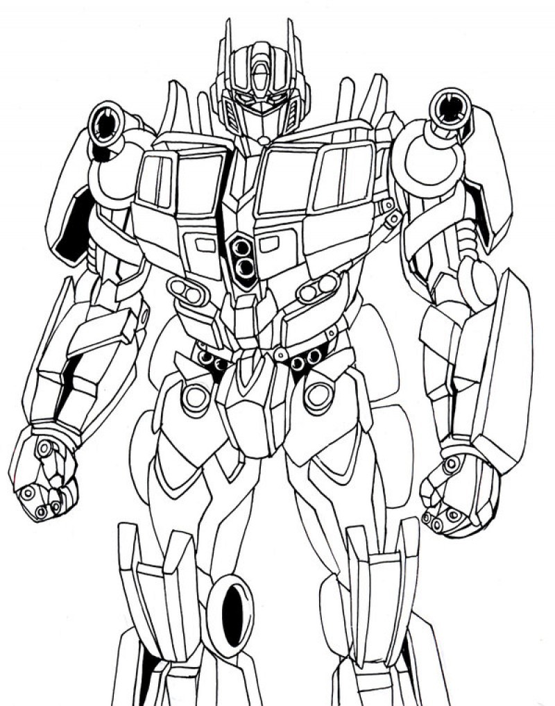 Optimus Prime Coloring Pages Printable at Free