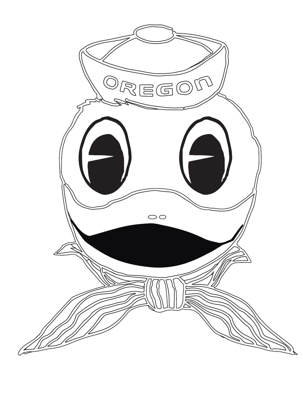 Oregon Ducks Coloring Page at Free printable