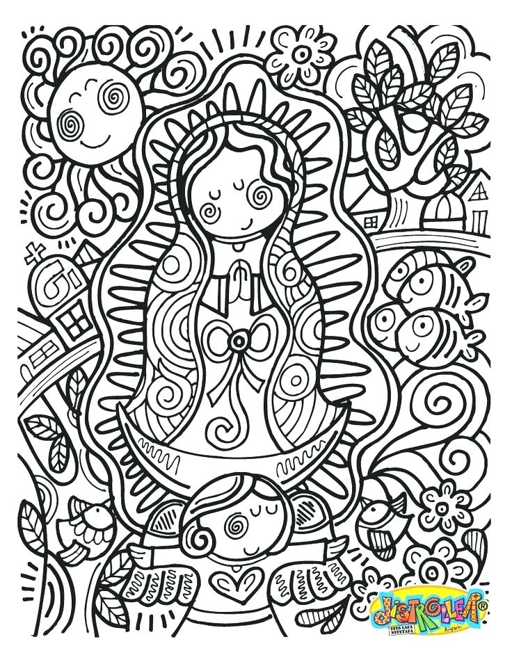 Our Lady Of Guadalupe Coloring Page at GetColorings.com | Free