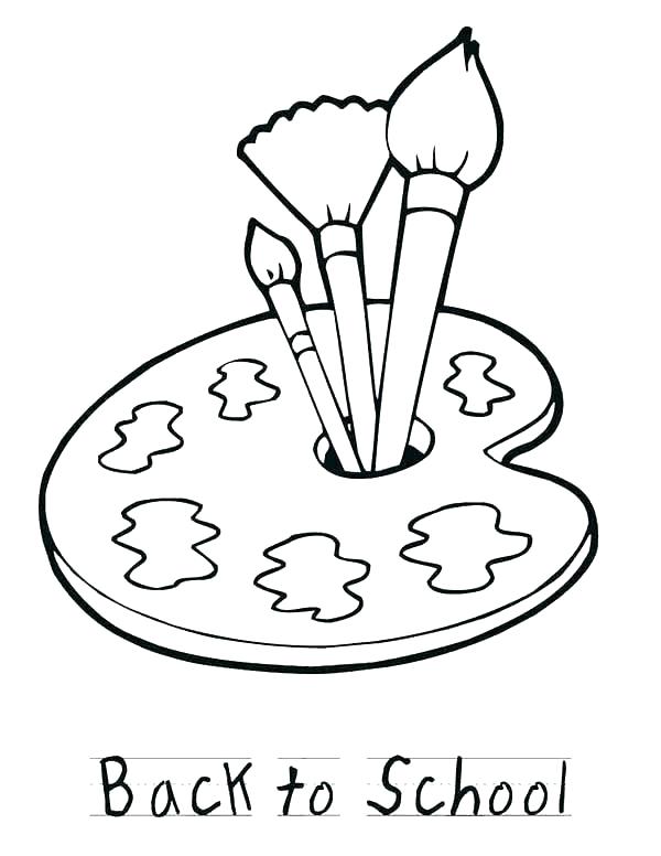 Palette Coloring Page At Getcolorings.com | Free Printable Colorings