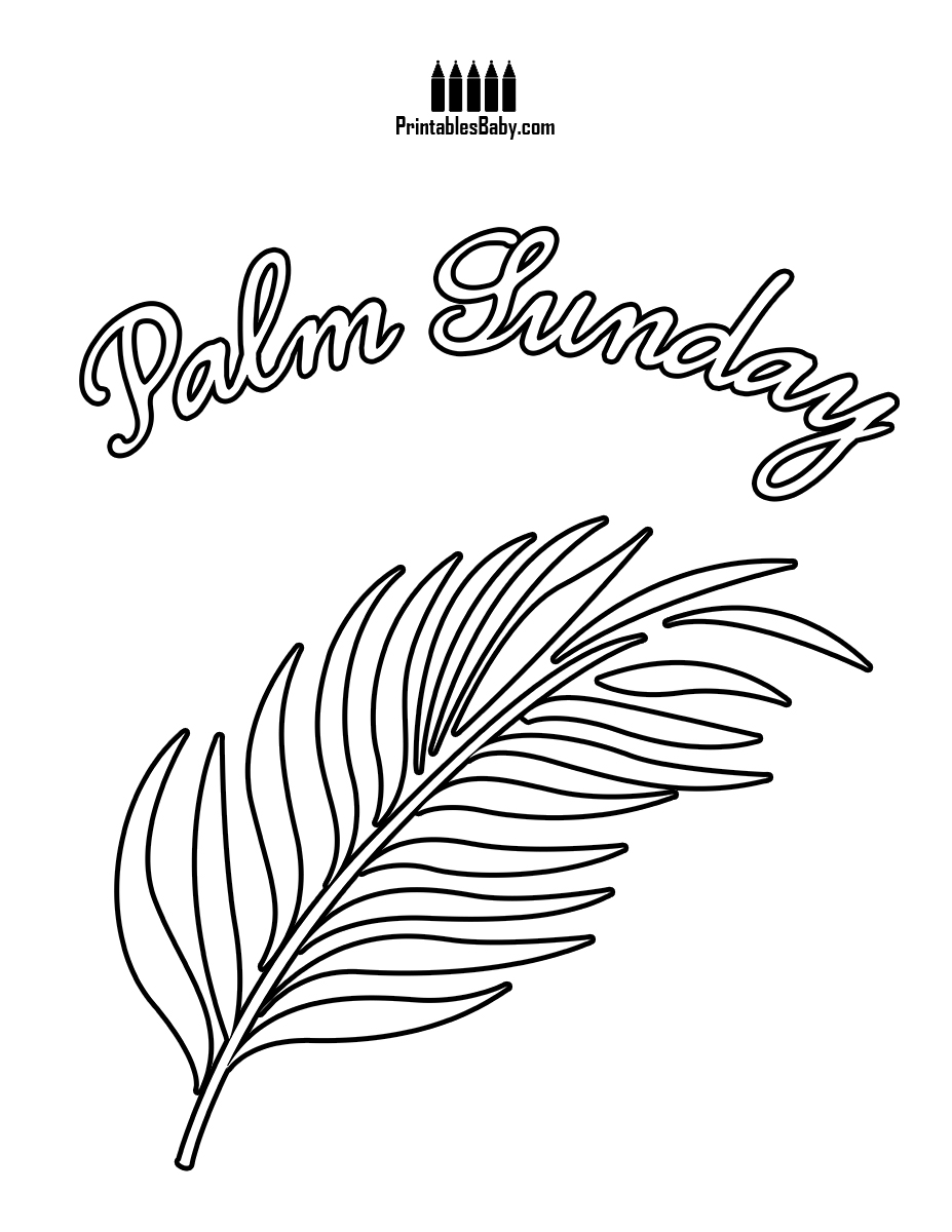 Palm Leaf Coloring Page at GetColorings.com | Free printable colorings