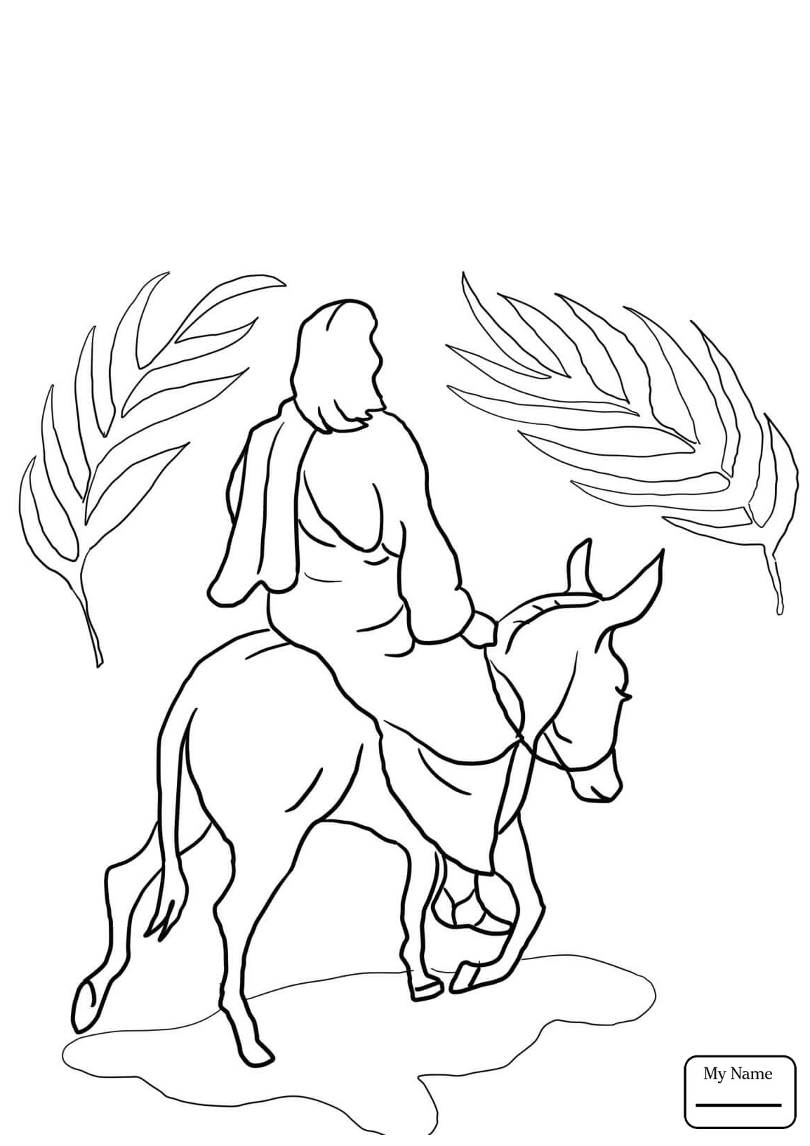 Palm Sunday Coloring Pages For Preschoolers at GetColorings com Free
