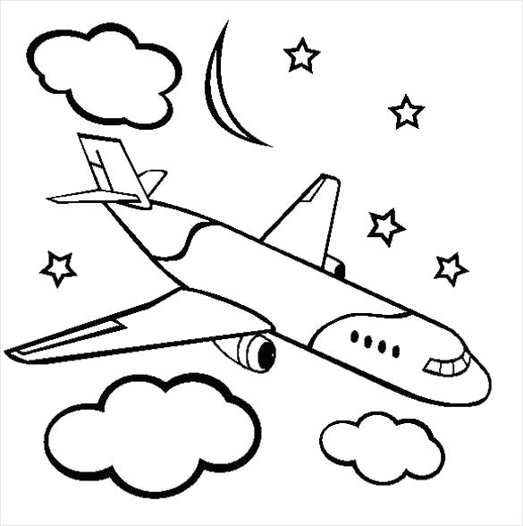 Paper Airplane Coloring Page at GetColorings.com | Free printable
