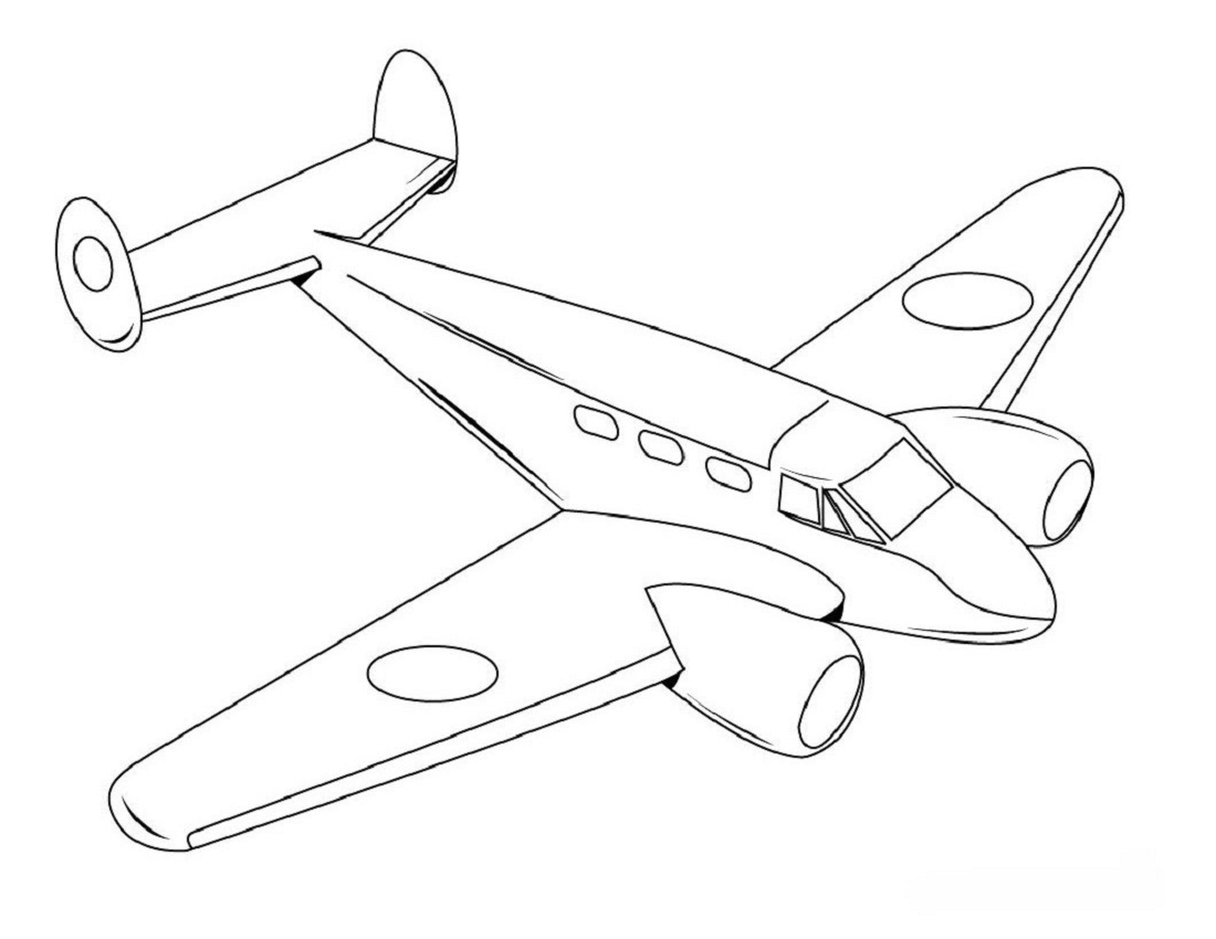 printable coloring pages of airplanes
