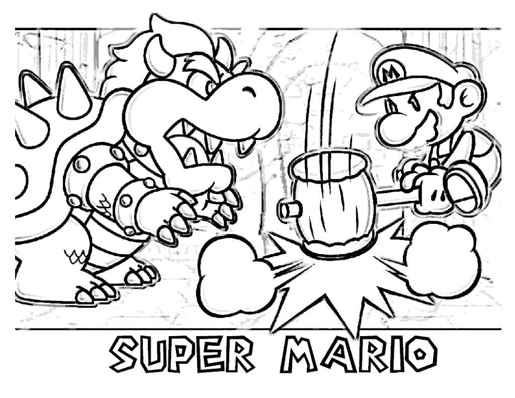 Paper Bowser Coloring Pages At GetColorings Free Printable 