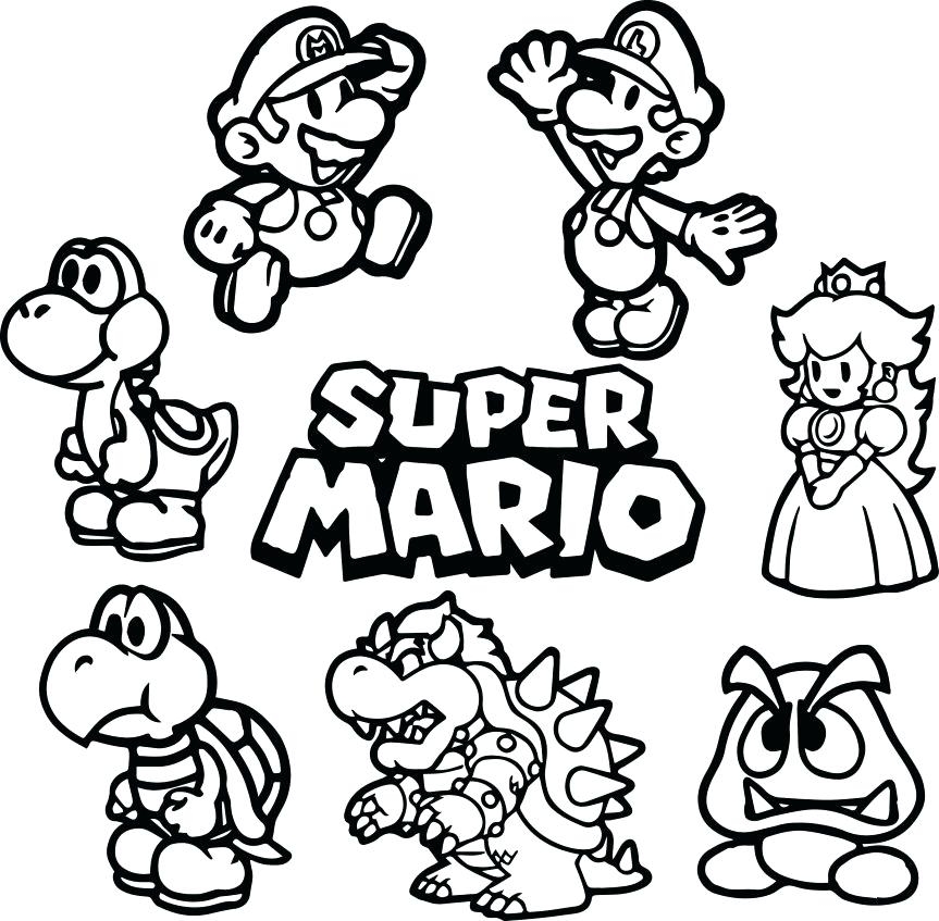 Paper Mario Coloring Pages At Getcolorings Free Printable 80256 The 