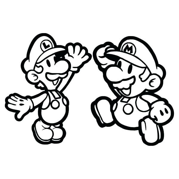 Paper Mario Coloring Pages To Print at GetColorings.com | Free