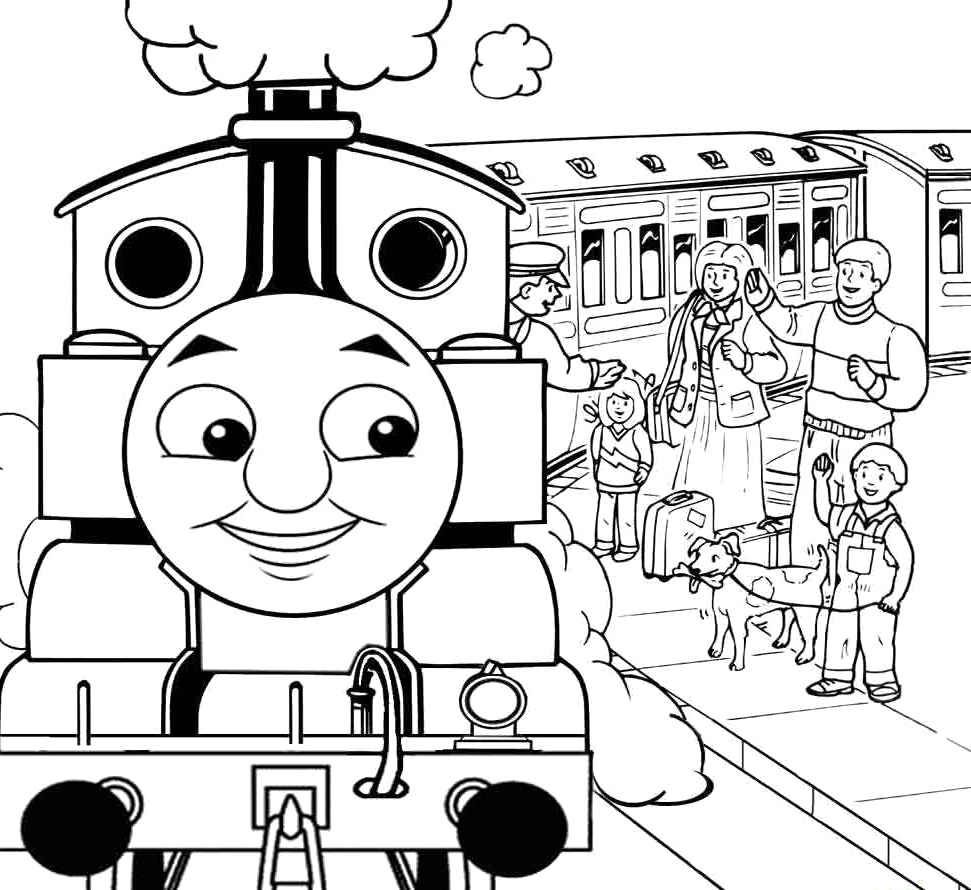 Passenger Train Coloring Pages at Free