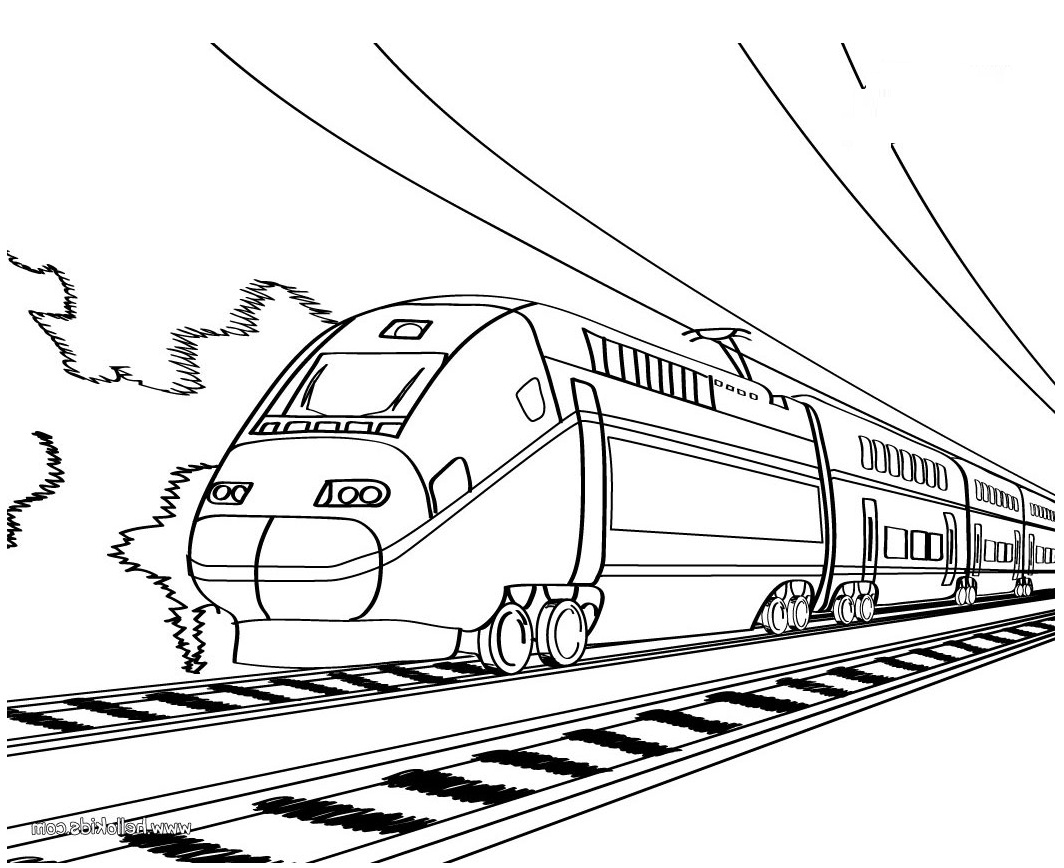 Passenger Train Coloring Pages at Free printable