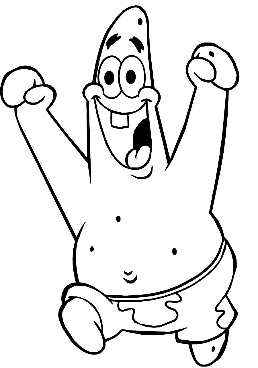Patrick Star Coloring Pages At GetColorings Free Printable 