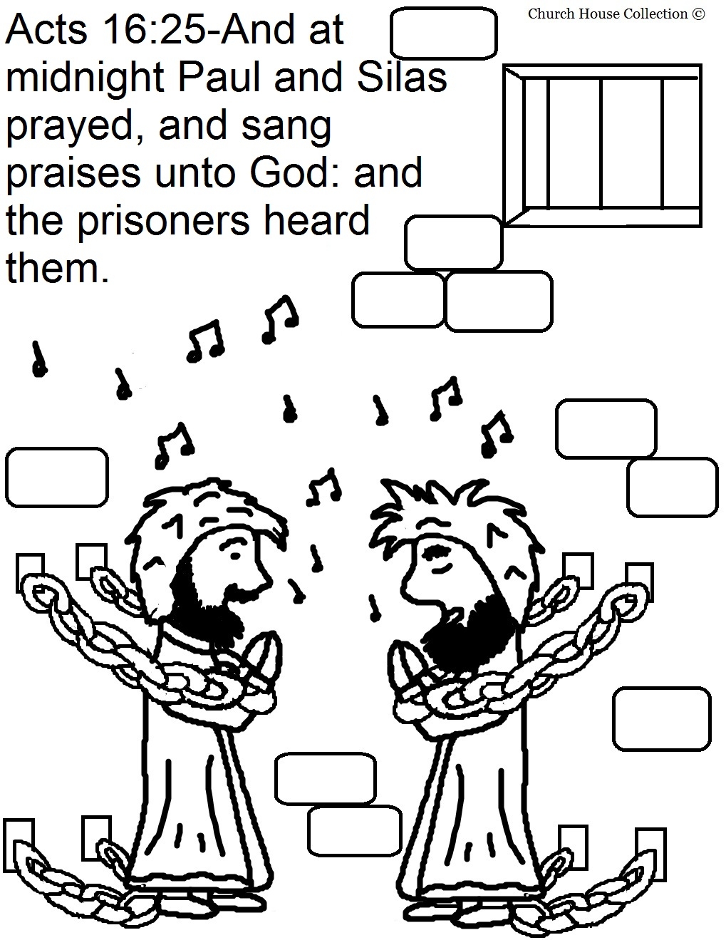 Paul And Silas Coloring Page At GetColorings Free Printable 