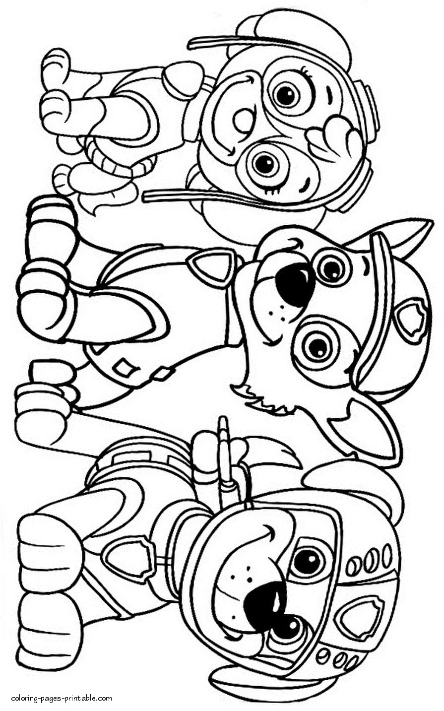Paw Patrol Coloring Pages Of Halloween For Preschoolers Coloring Pages