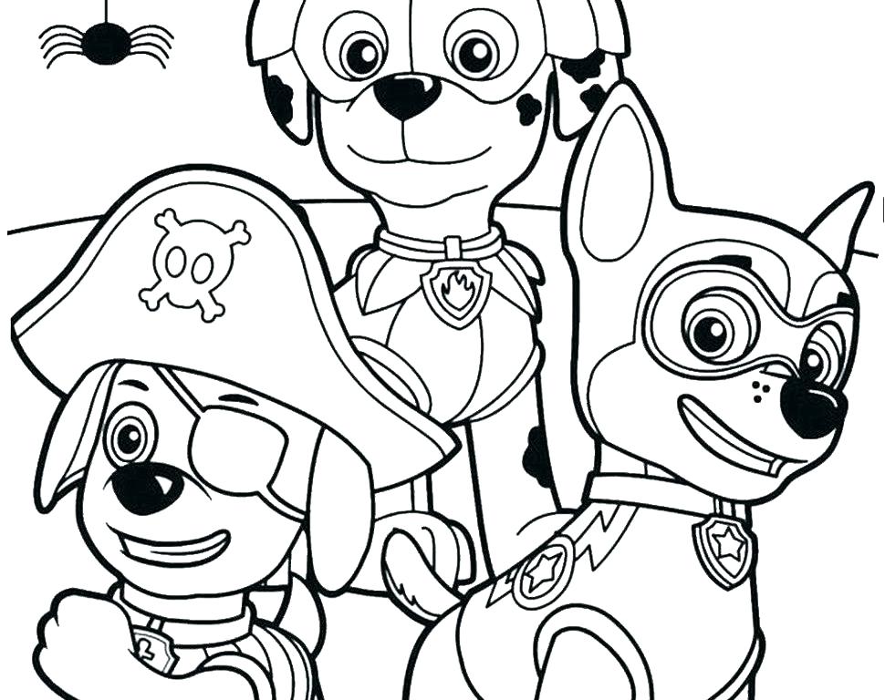 Paw Patrol Characters Coloring Pages at GetColoringscom