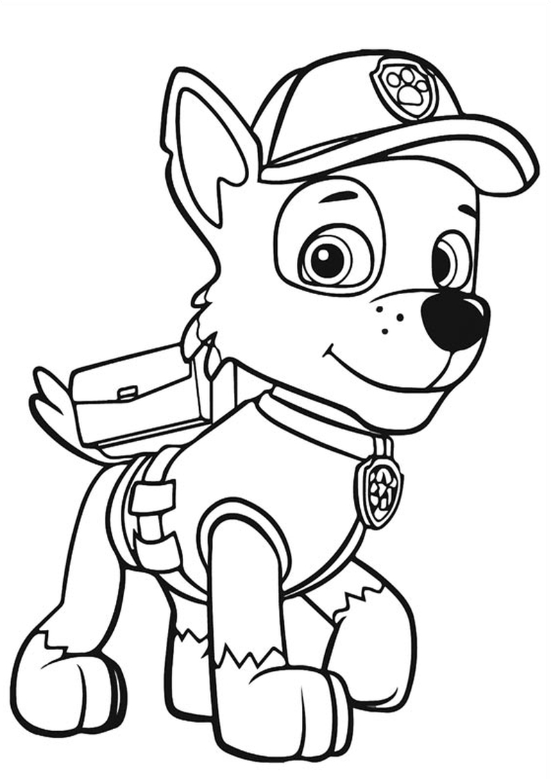 paw patrol characters coloring pages at getcolorings
