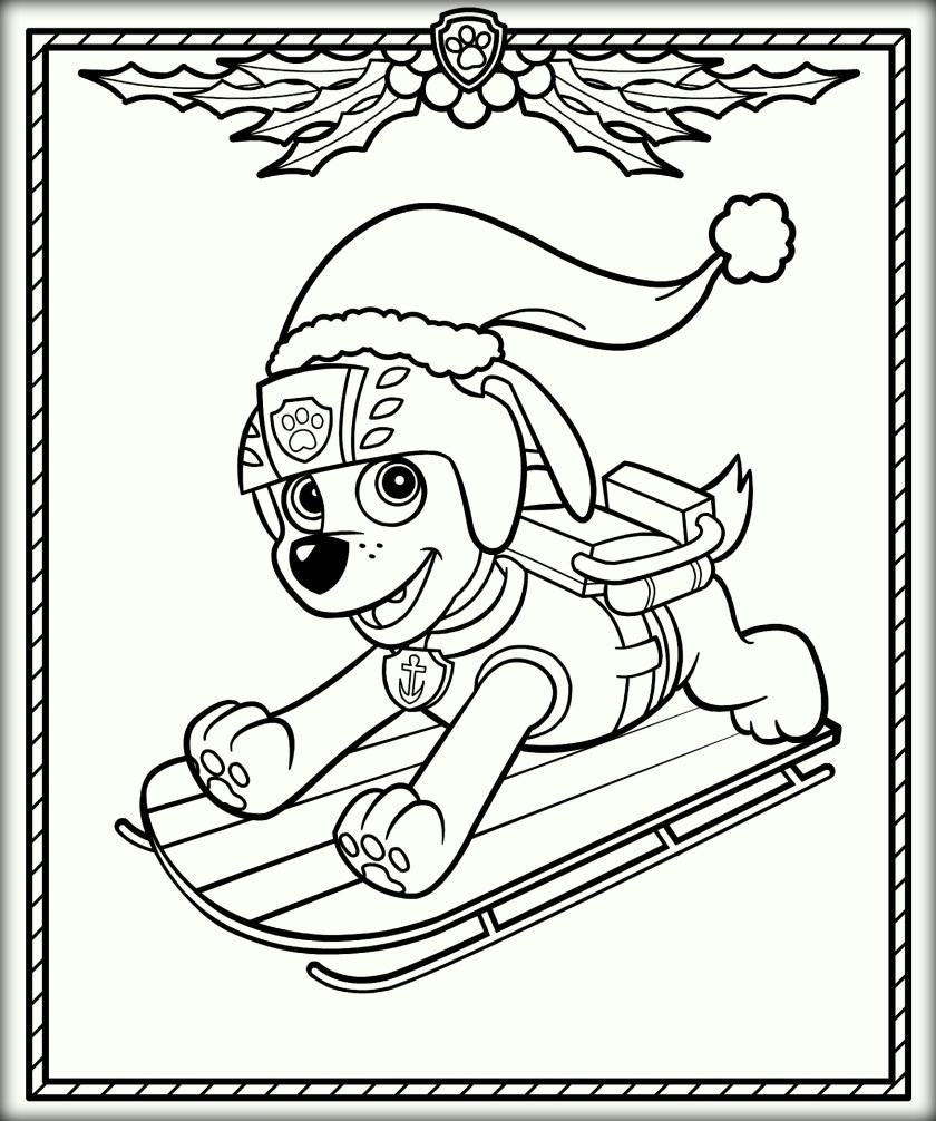 paw patrol christmas coloring pages at getcolorings