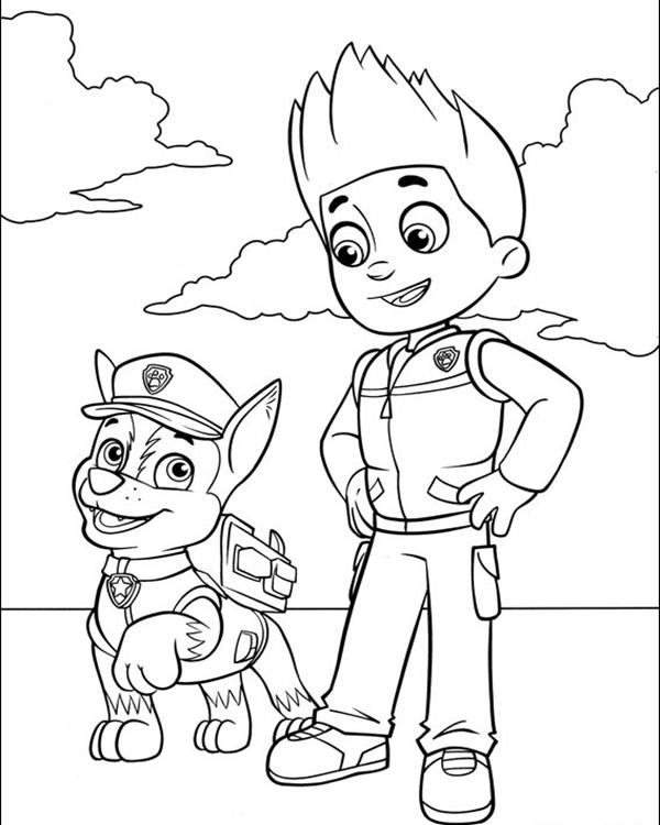 Paw Patrol Christmas Coloring Pages at GetColorings.com | Free