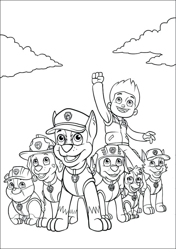 Paw Patrol Christmas Coloring Pages at GetColorings.com | Free