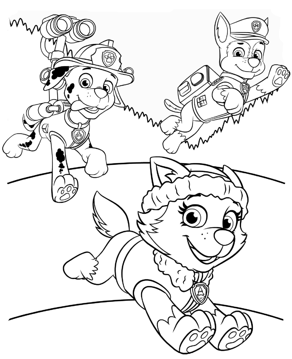 Paw Patrol Coloring Pages Halloween at GetColorings.com | Free