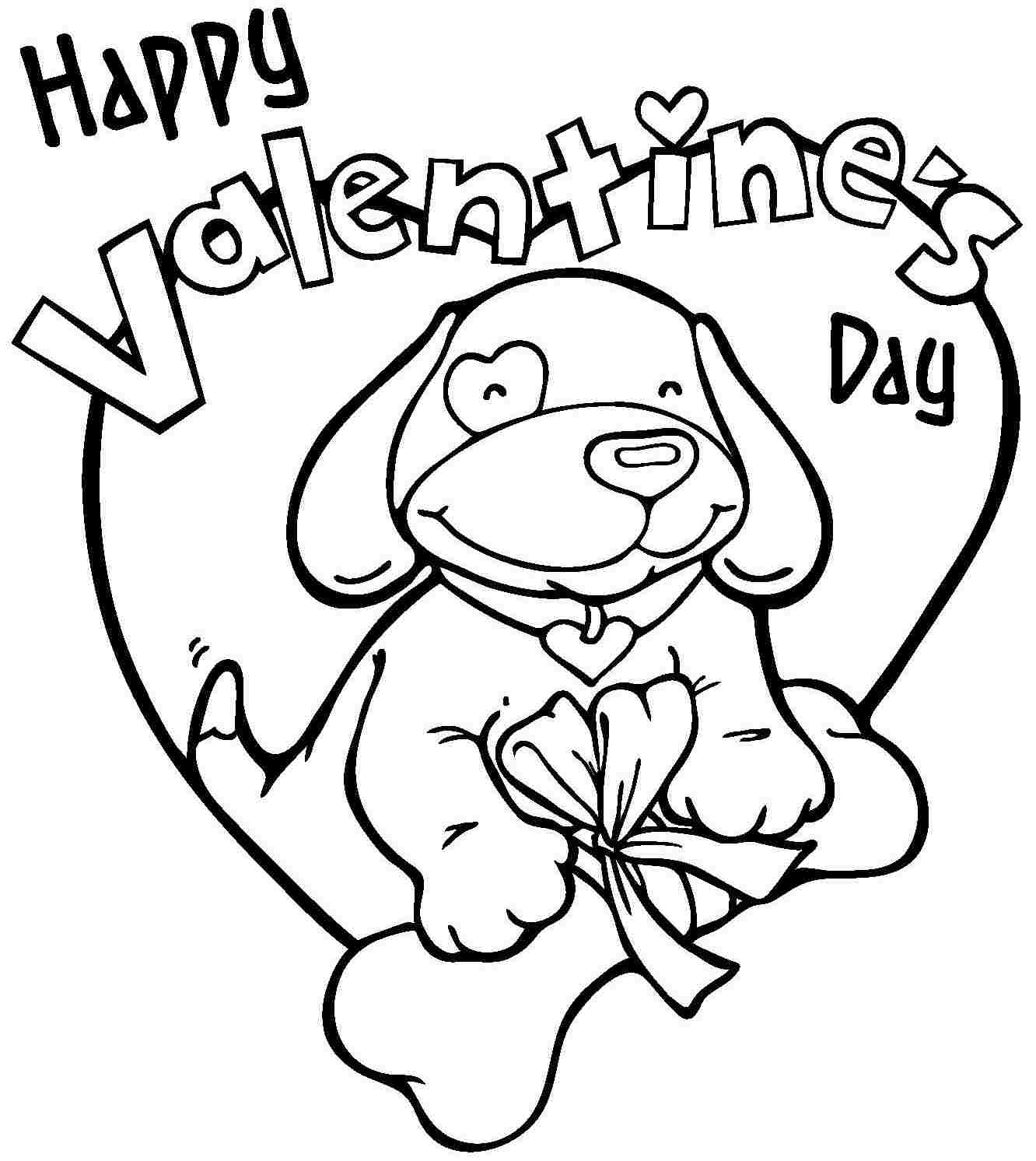 preschool valentine coloring pages