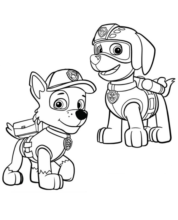 Paw Patrol Zuma Coloring Pages at GetColorings.com | Free printable