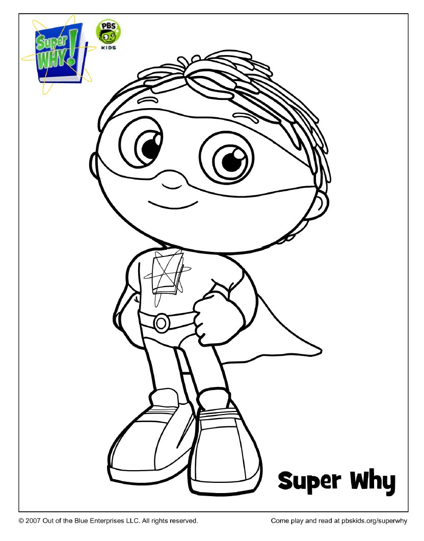 263 Cute Pbs Super Why Coloring Pages 