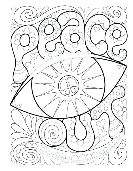 Peace And Love Coloring Pages At GetColorings Free Printable 