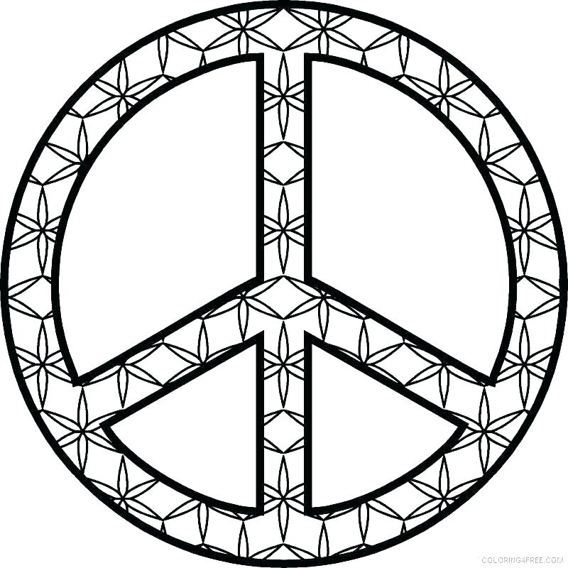 Peace Sign Coloring Pages For Adults at GetColorings.com | Free