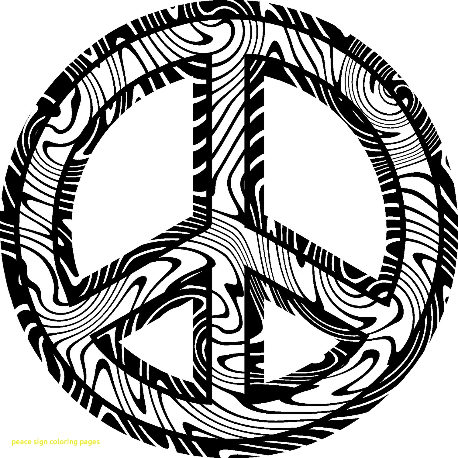 Peace Sign Coloring Pages For Adults At GetColorings Free 